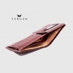 Портмоне Мужское TERGAN 1254 из натуральной кожи для денег и карточек 22TABA VEGETAL; Коричневый