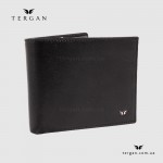 Мужское портмоне кожаное для денег и 9 карточек TERGAN 1254  SIYAH VEGETAL Черный