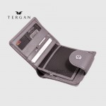 Портмоне женское TERGAN 5674 Кожаное на кнопке  GRI ARSEL Чр