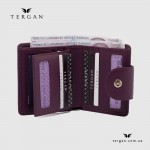 Портмоне женское TERGAN 5674 Кожаное на кнопке  MOR ARSEL