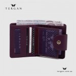 Портмоне женское TERGAN 5674 Кожаное на кнопке  MOR ARSEL