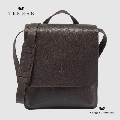 Сумка мужская через плечо TERGAN 21521 кожаная KAHVE LATIGO