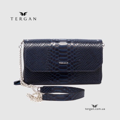 Клатч женский TERGAN 79900 Кожаный На цепочкеLACIVERT PYTHON