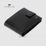 Мужское портмоне для ID документов и карт TERGAN 1638 кожа Vegetal, чёрное