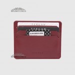 Визитница Картхолдер Кожаная TERGAN 1050  BORDO RUSTIC Бордовый