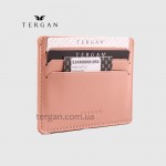 Картхолдер TERGAN 1050 Кожаный (Кредитница) PUDRA RUSTIC Пудра