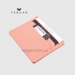 Картхолдер TERGAN 1050 Кожаный (Кредитница) PUDRA RUSTIC Пудра