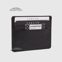 Картхолдер Кредитница TERGAN 1050 Кожаный 7 отделений для карт и ID документов SIYAH RUSTIC Черный