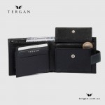 Оригинальное мужское кожаное портмоне TERGAN 1559 SIYAH LATIGO, чёрное