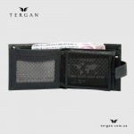 Оригинальное мужское кожаное портмоне TERGAN 1559 SIYAH LATIGO, чёрное