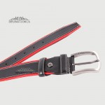 Ремень TERGAN 3264  KIRMIZI FLOATER/SIYAH RUSTIC Черный