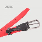 Ремень TERGAN 3264  KIRMIZI FLOATER/SIYAH RUSTIC Черный