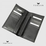 Портмоне мужское TERGAN 1293 Вертикальное для документов и карточек SIYAH RUSTIC Черный