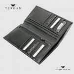 Портмоне мужское TERGAN 1293 Вертикальное для документов и карточек SIYAH RUSTIC Черный