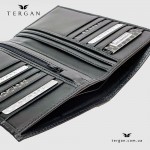 Портмоне мужское TERGAN 1293 Вертикальное для документов и карточек SIYAH RUSTIC Черный