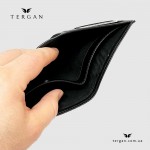 Портмоне мужское TERGAN 1293 Вертикальное для документов и карточек SIYAH RUSTIC Черный