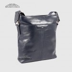 Сумка мужская TERGAN 21320 Кожаная с ремнем через плечо LACIVERT RUSTIC Синий
