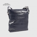Сумка мужская TERGAN 21320 Кожаная с ремнем через плечо LACIVERT RUSTIC Синий