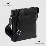 Оригинальная мужская сумка TERGAN 21320 кожа RUSRIC, чёрная