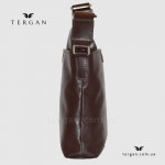 Сумка мужская кожаная Через плечо TERGAN 21320  кожа RUSTIC, коричневая Темно Коричневый
