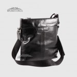 Сумка мужская кожаная Через плечо TERGAN 21320  SIYAH RUSTIC Черный Черный