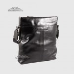 Сумка мужская кожаная Через плечо TERGAN 21320  SIYAH RUSTIC Черный Черный