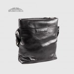 Сумка мужская кожаная Через плечо TERGAN 21320  SIYAH RUSTIC Черный Черный