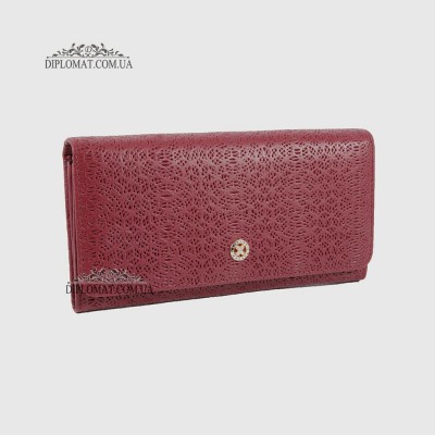 Кошелек женский TERGAN 5787 Кожаный BORDO NAPPA Бордовый