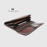Кошелек женский TERGAN 5787 Кожаный KAHVE FLOATER Коричневый