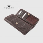 Кошелек женский TERGAN 5787 Кожаный KAHVE FLOATER Коричневый