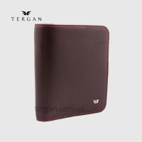 Портмоне мужское TERGAN 1594 кожаное на кнопке небольшого размера BORDO RUSTIC