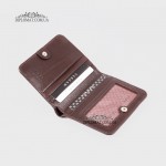 Портмоне мужское TERGAN 1594 кожаное на кнопке небольшого размера  KAHVE RUSTIC Коричневый Коричневый