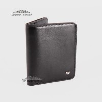 Портмоне мужское TERGAN 1594 кожаное на кнопке небольшого размера SIYAH RUSTIC Черный