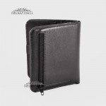 Мужское компактное портмоне TERGAN 1594 SIYAH RUSTIC, чёрное