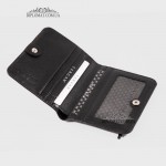 Мужское компактное портмоне TERGAN 1594 SIYAH RUSTIC, чёрное
