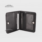 Мужское компактное портмоне TERGAN 1594 SIYAH RUSTIC, чёрное