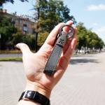 Брелок кожаный для ключей TERGAN 0248  GRI RUSTIC Чр