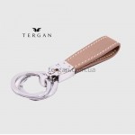 Брелок кожаный для ключей TERGAN 0248 На два кольца  KUM ARSEL Кофе с молоком