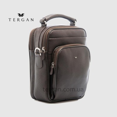 Сумка мужская TERGAN 21200 Кожаная Вертикальная С верхней ручкойKAHVE LATIGO