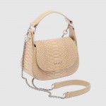 Женская сумка TERGAN 80199 BEJ PYTHON – изысканная классика в бежевом цвете