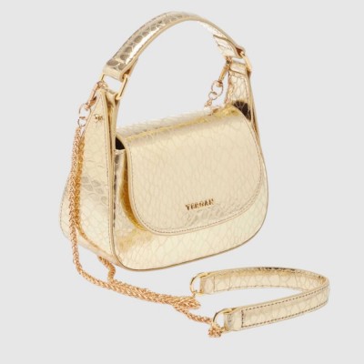 Сумка женская Кросс-боди TERGAN 80199 кожаная GOLD PYTHON