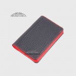 Обложка кожаная для ID паспорта TERGAN 1601  LACIVERT FLOATER/KIRMIZI  синий-красный