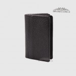 Обложка кожаная для ID паспорта TERGAN 1601  SIYAH FLAMINGO ROLAX Черный