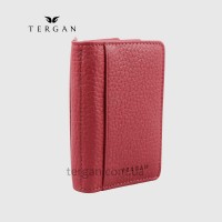 Обложка кожаная для ID паспорта TERGAN 1601 BORDO FLOATER Бордовый