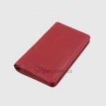 Обложка кожаная для ID паспорта TERGAN 1601  BORDO FLOATER Красный