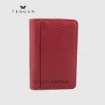 Обложка кожаная для ID паспорта TERGAN 1601  BORDO FLOATER Красный