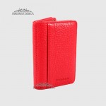Обложка кожаная для ID паспорта TERGAN 1601  KIRMIZI FLOATER Красный/Розовый