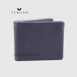 Портмоне мужское TERGAN 1585  для карточек и денег из мягкой натуральной кожи  LACIVERT  NAPPA Темно Синий