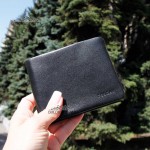 Портмоне мужское TERGAN 1585  для карточек и денег из мягкой натуральной кожи  SIYAH NAPPA Черный