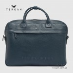 Сумка Портфель кожаная TERGAN 2897 для документов А4 и ноутбука  LACIVERT FLOATER Т.Синий Синий